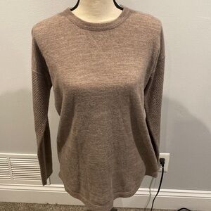 Sweet Romeo Brown Long Sleeve Knitted Sweater - Size Medium